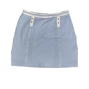 Fairway & Greene Stripped‎ skirt/skort Women's 16 Blue/White Casual Ladies